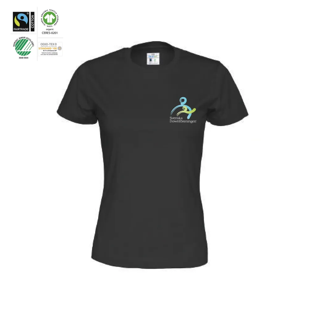 T-Shirt Lady Black (GOTS)