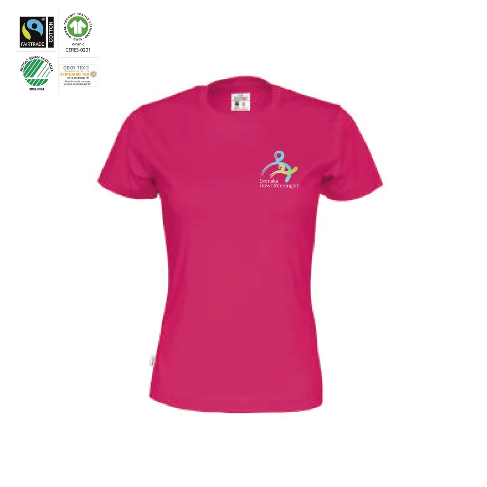 T-Shirt Lady Dark Cerise (GOTS)