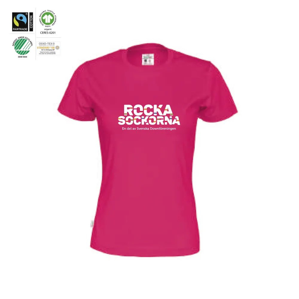 T-Shirt Lady Dark Cerise (GOTS)