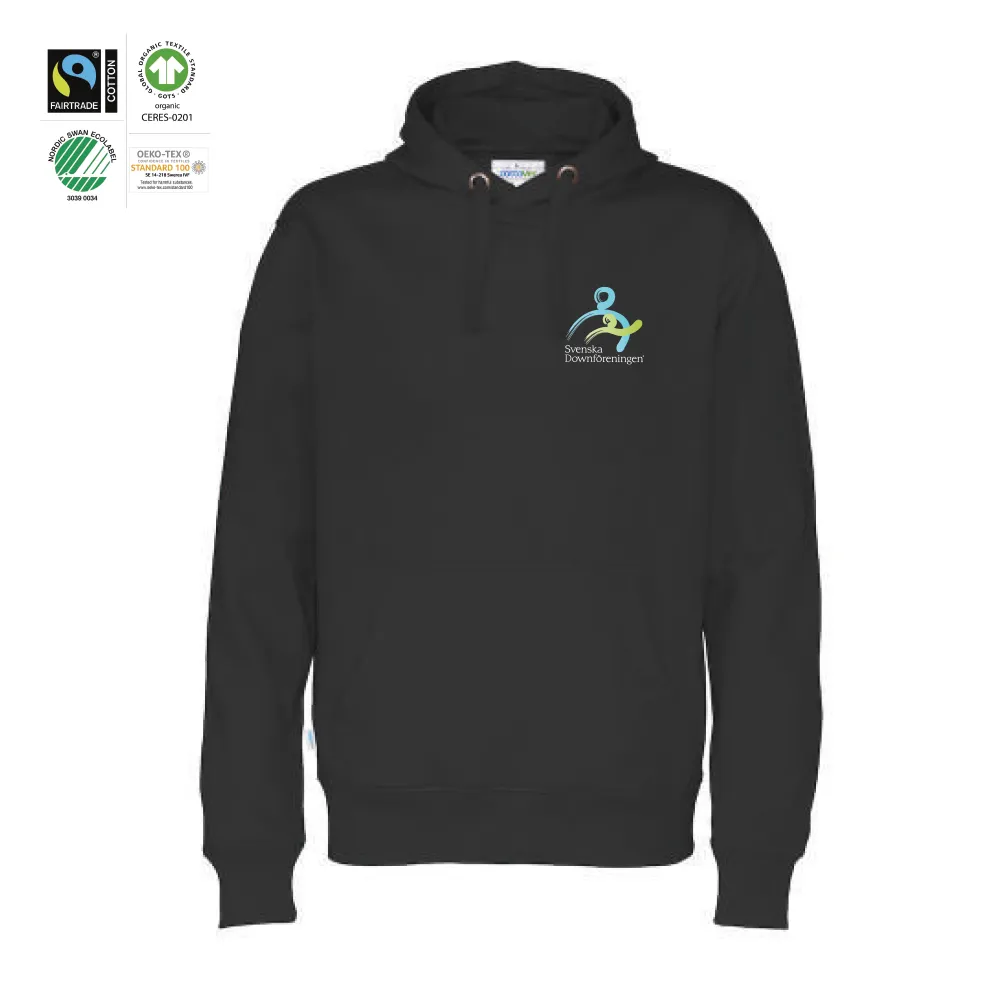 Hood Man Black (GOTS)