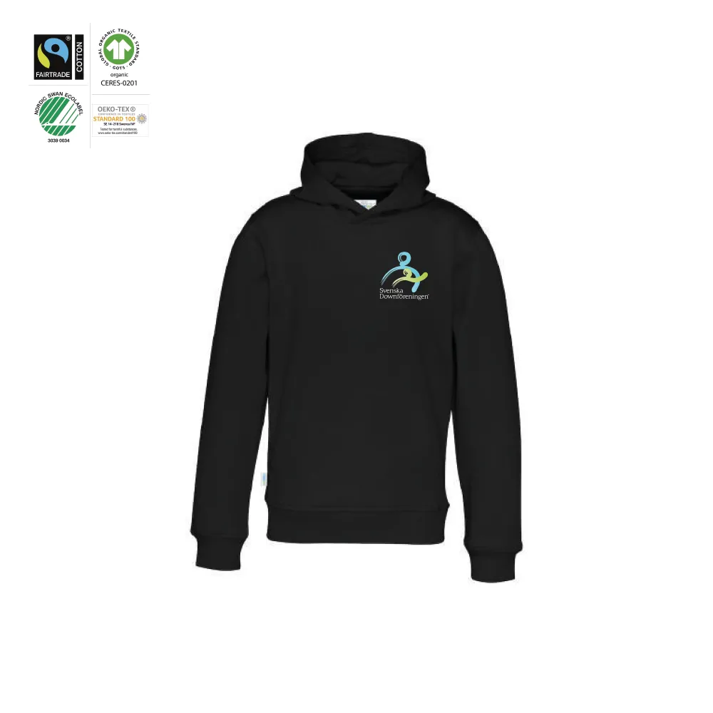 Hood Kid Black (GOTS)