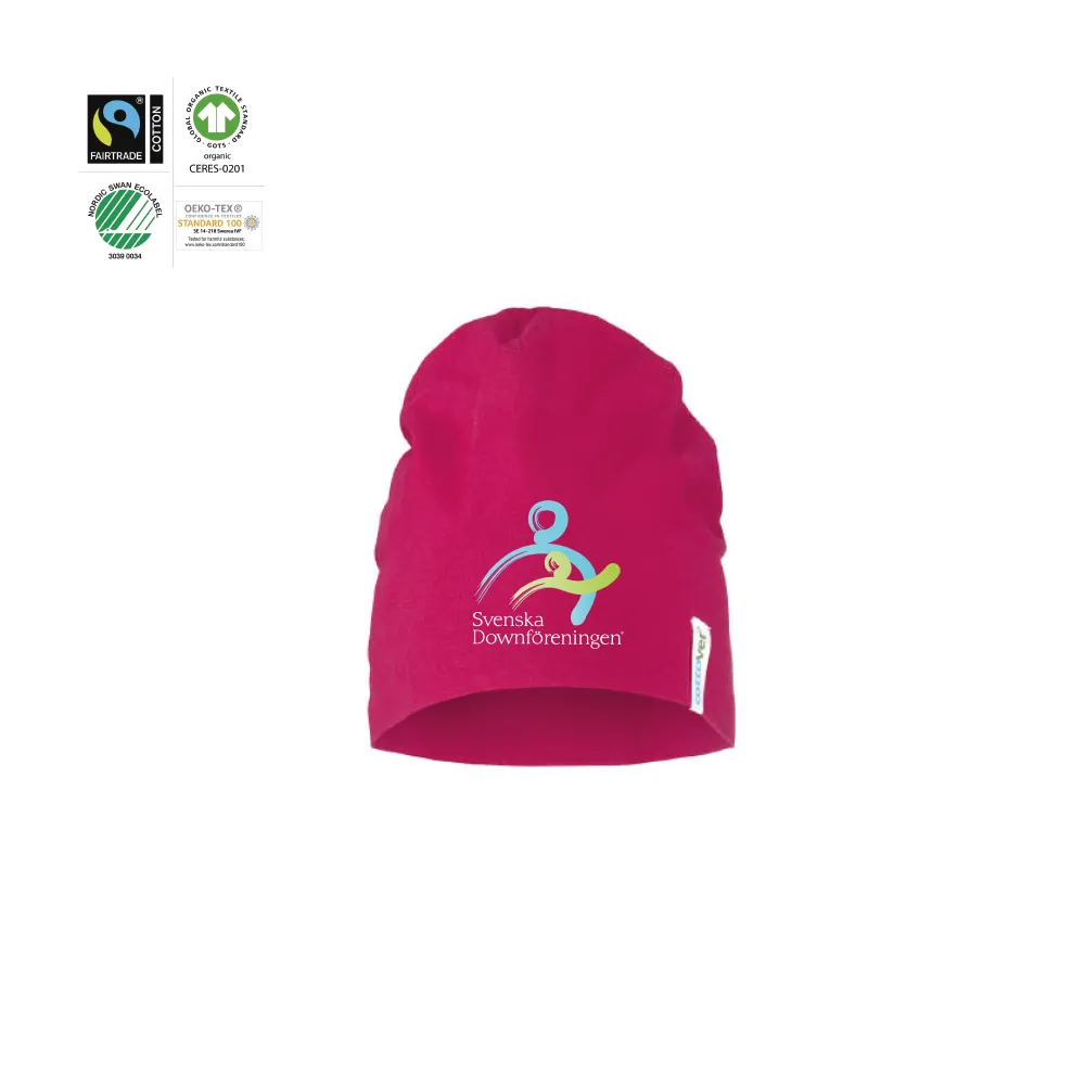 Beanie Dark Cerise (GOTS)