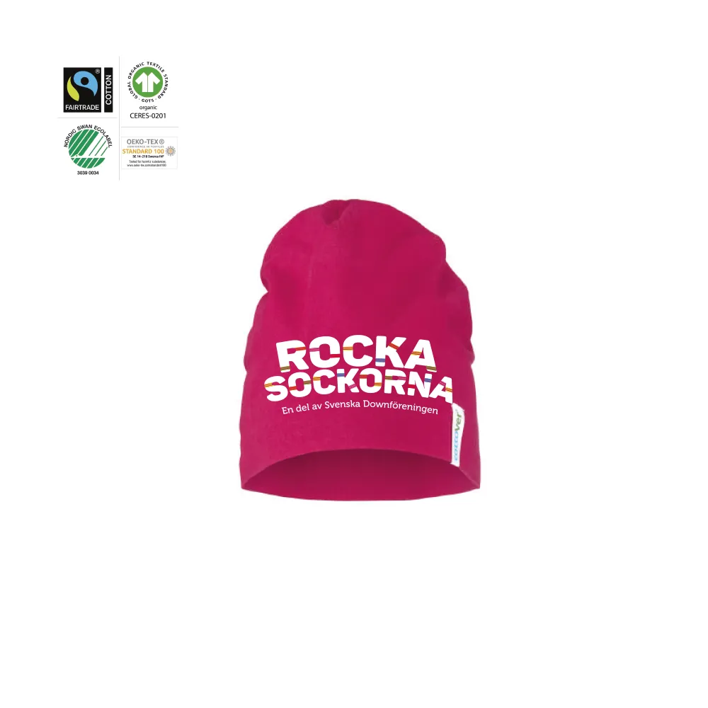 Beanie Dark Cerise (GOTS)